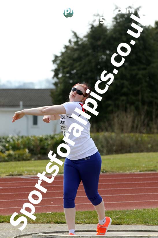 Shot putt, 2021 NECAA Open Graded Meeting, Morpeth. Photo: David T. Hewitson/Sports for All Pics